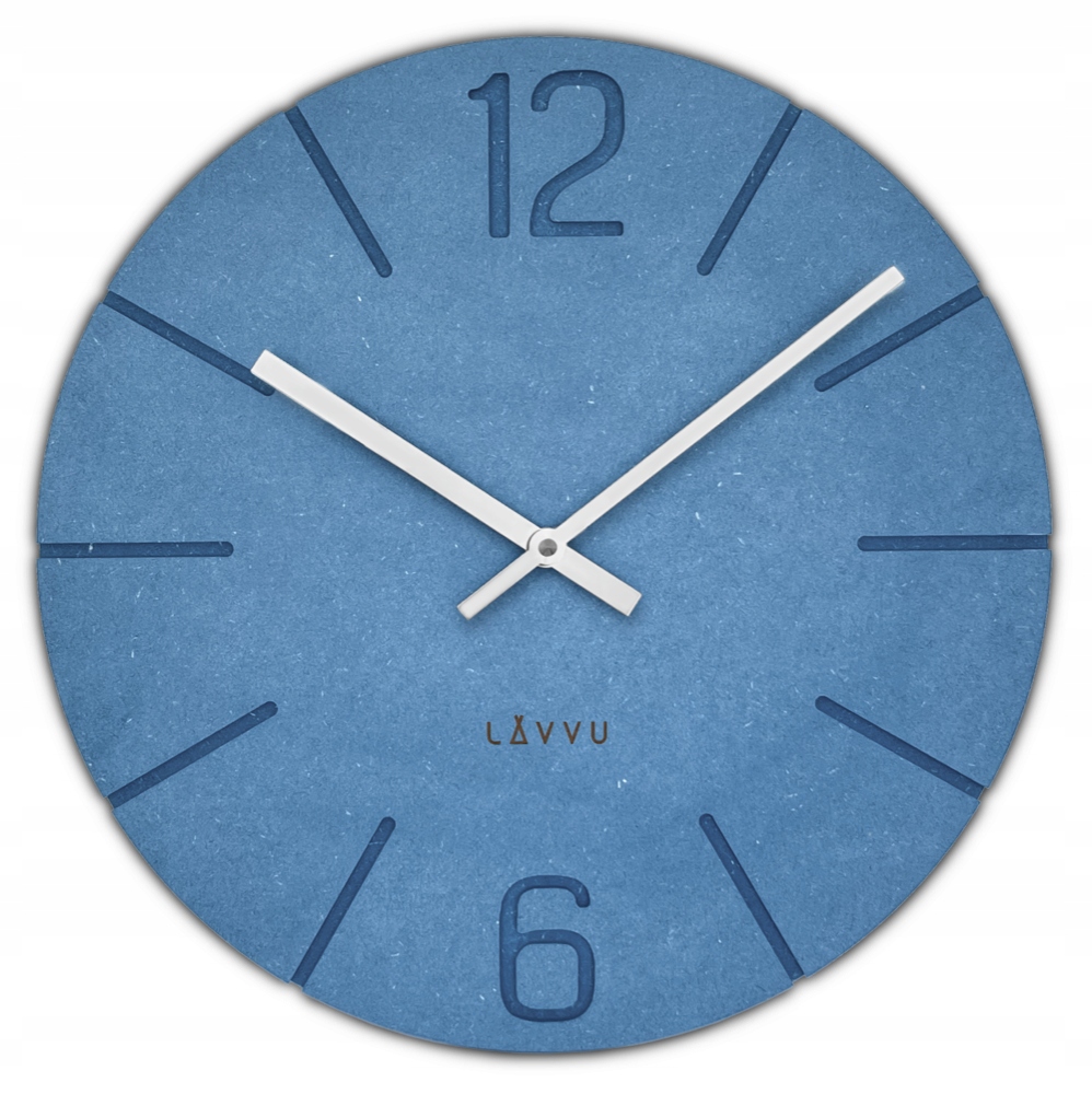 Nástěnné hodiny Lavvu modré 34 cm