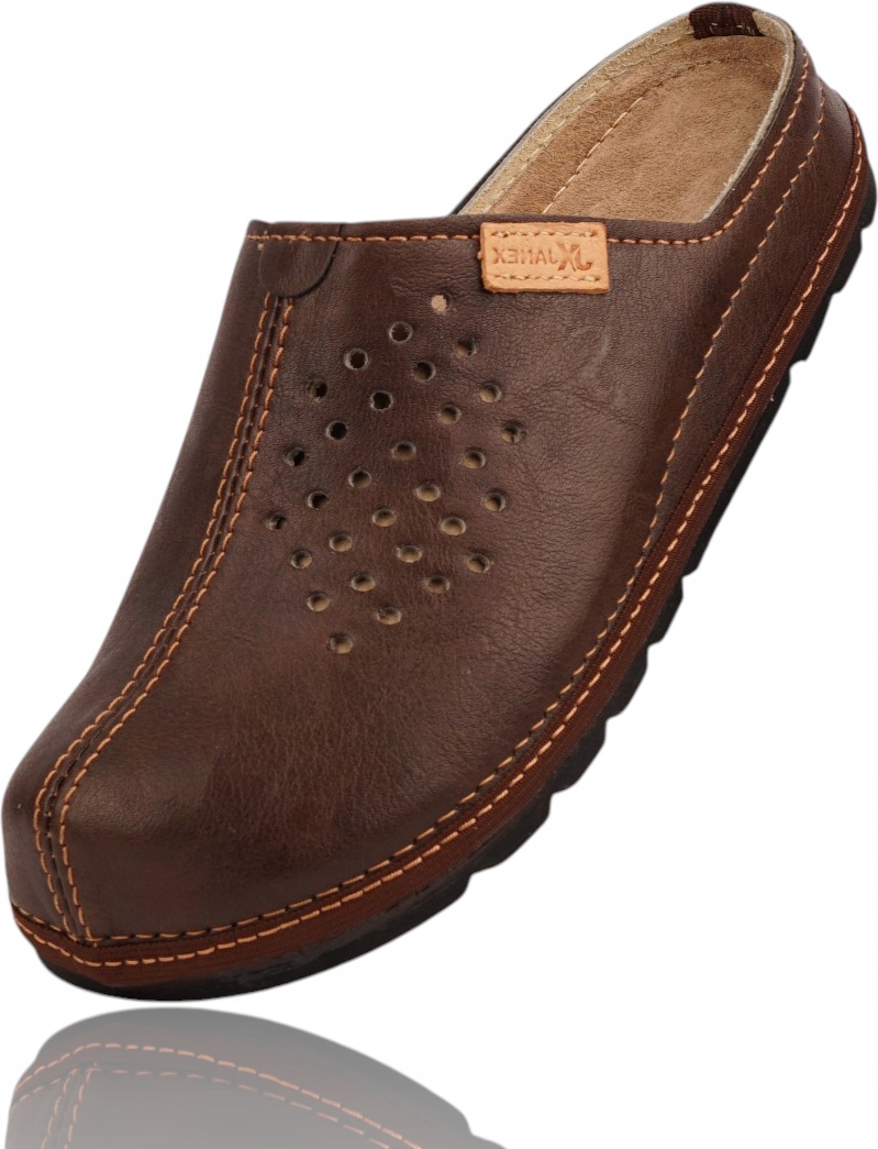 Papuče Kožené Nazouváky do práce do školy a domu zahrady Pevné pantofle