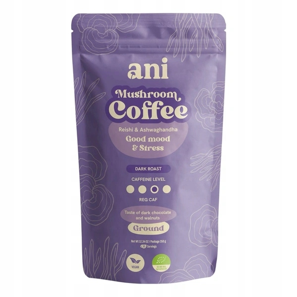Kawa mielona arabica z reishi i ashwagandhą 350 g Ani (eko)