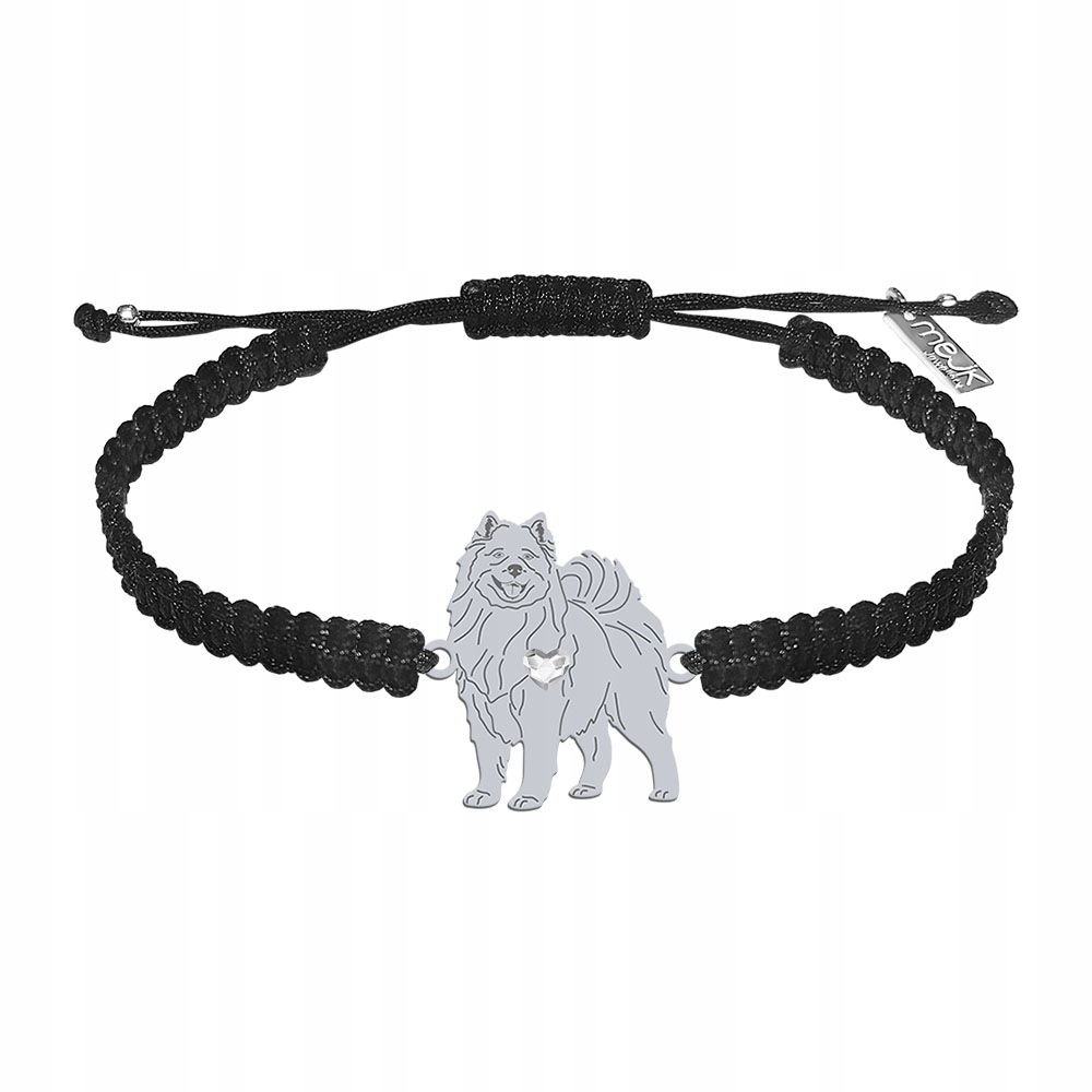 Stříbrný náramek ze Samojed 925 Makramé Žena Šperky Gravírování Bonus
