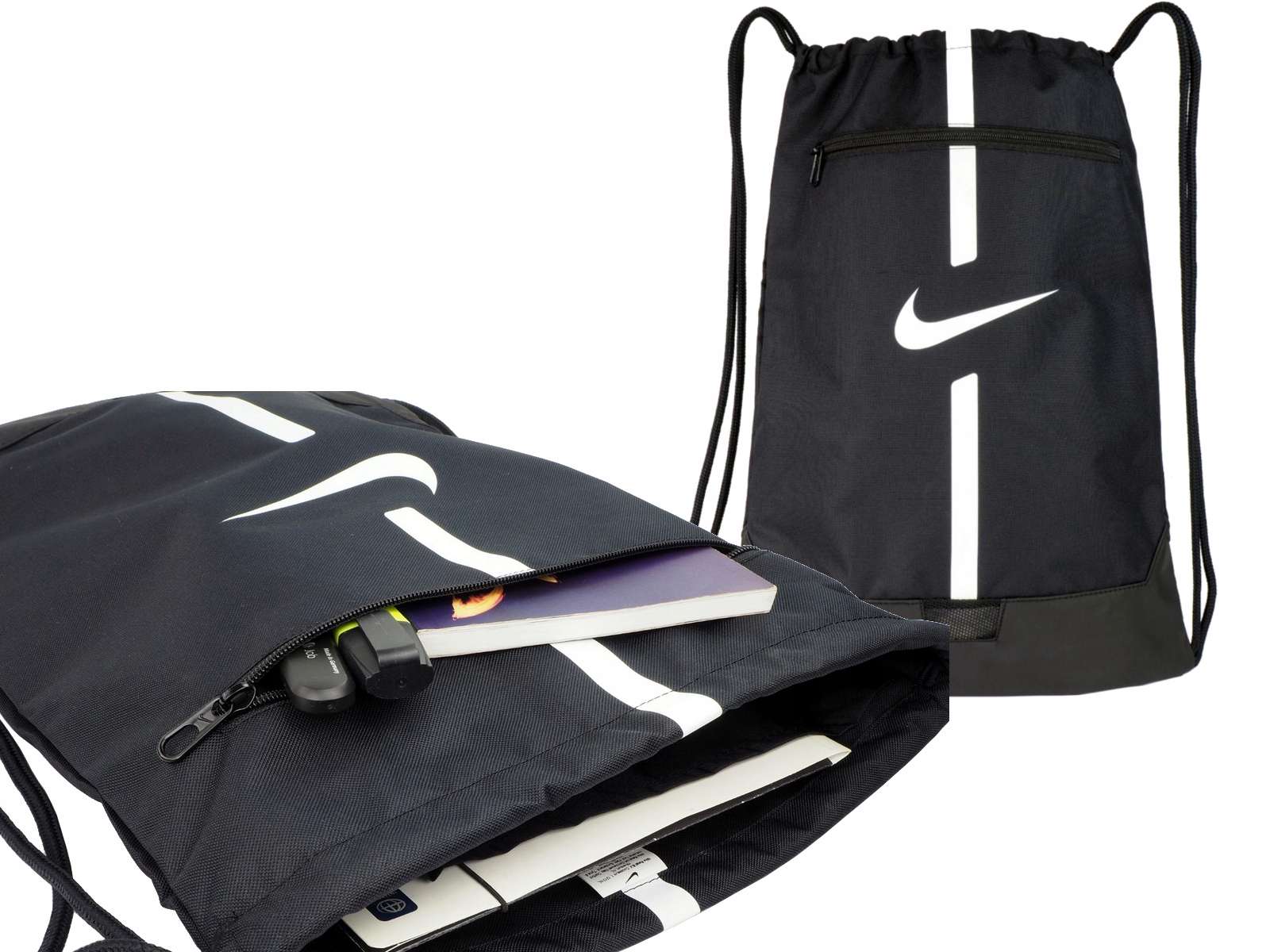 Worek Nike Academy Plecak Pojemny Szkolny Wytrzymały Gymsack Uniwersalny