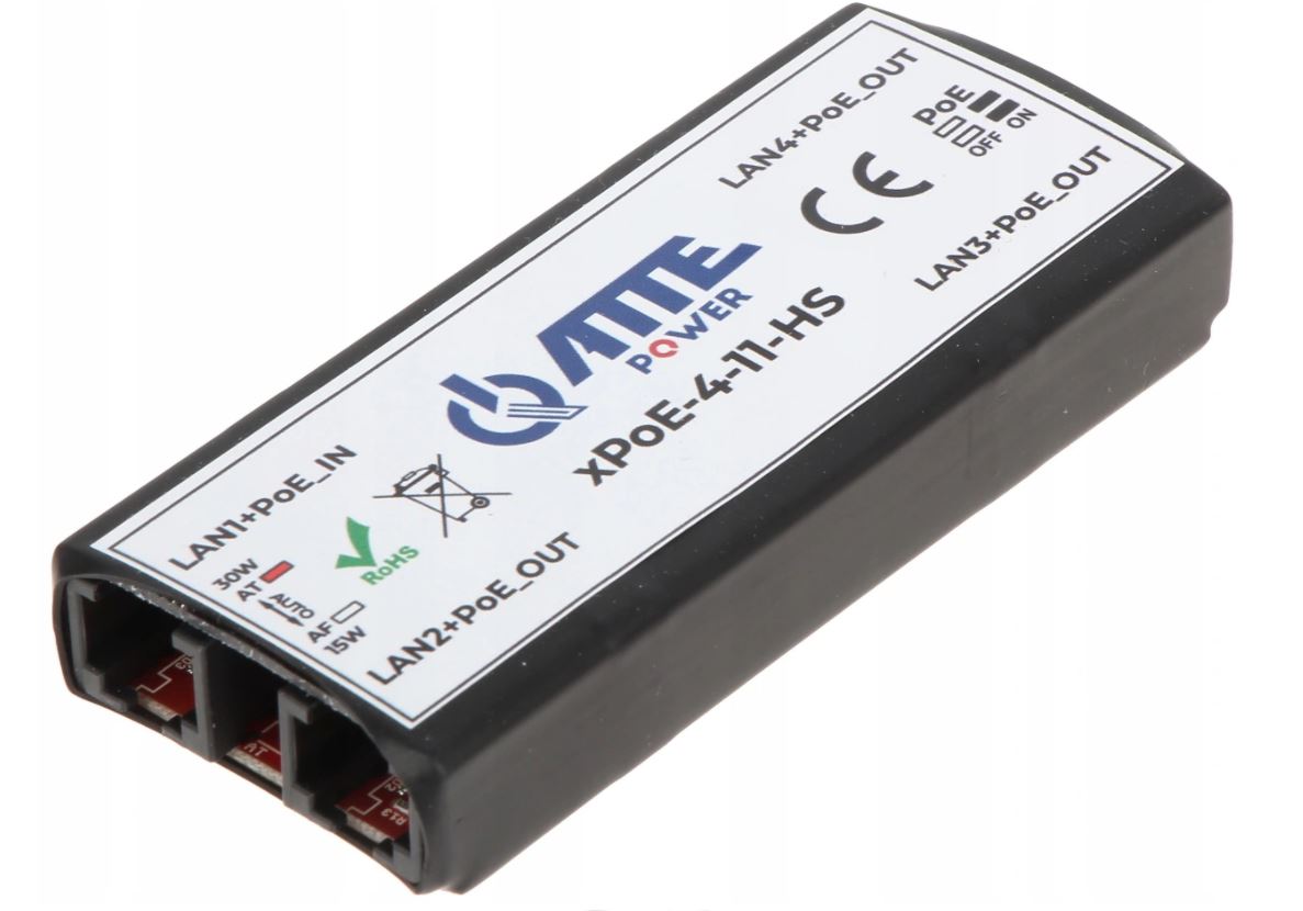 

XPOE-4-11-HS Switch PoE 4 portowy extender