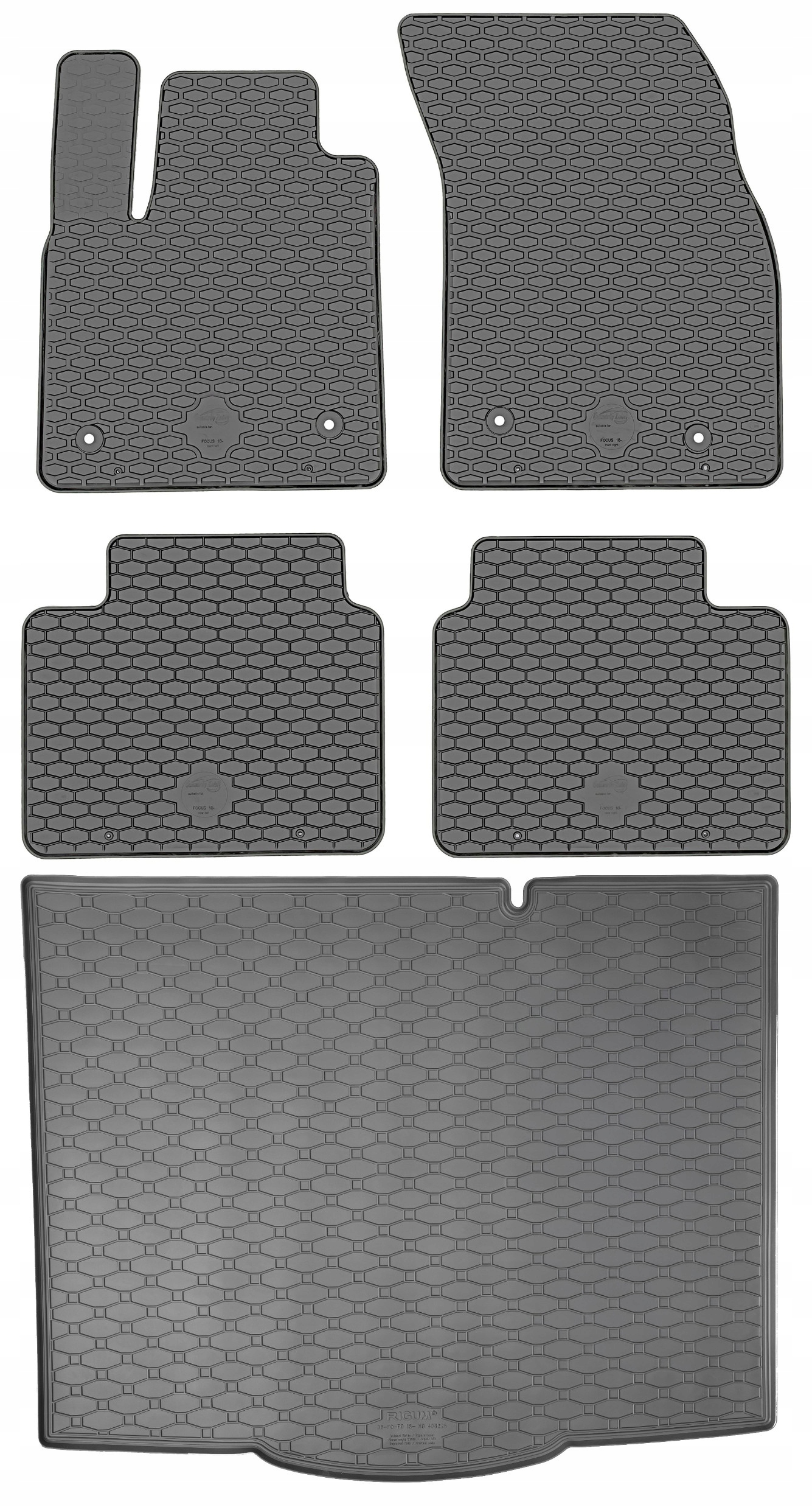 Ford Focus IV Hatchback 2018 Sada Koberce batožinový priestor