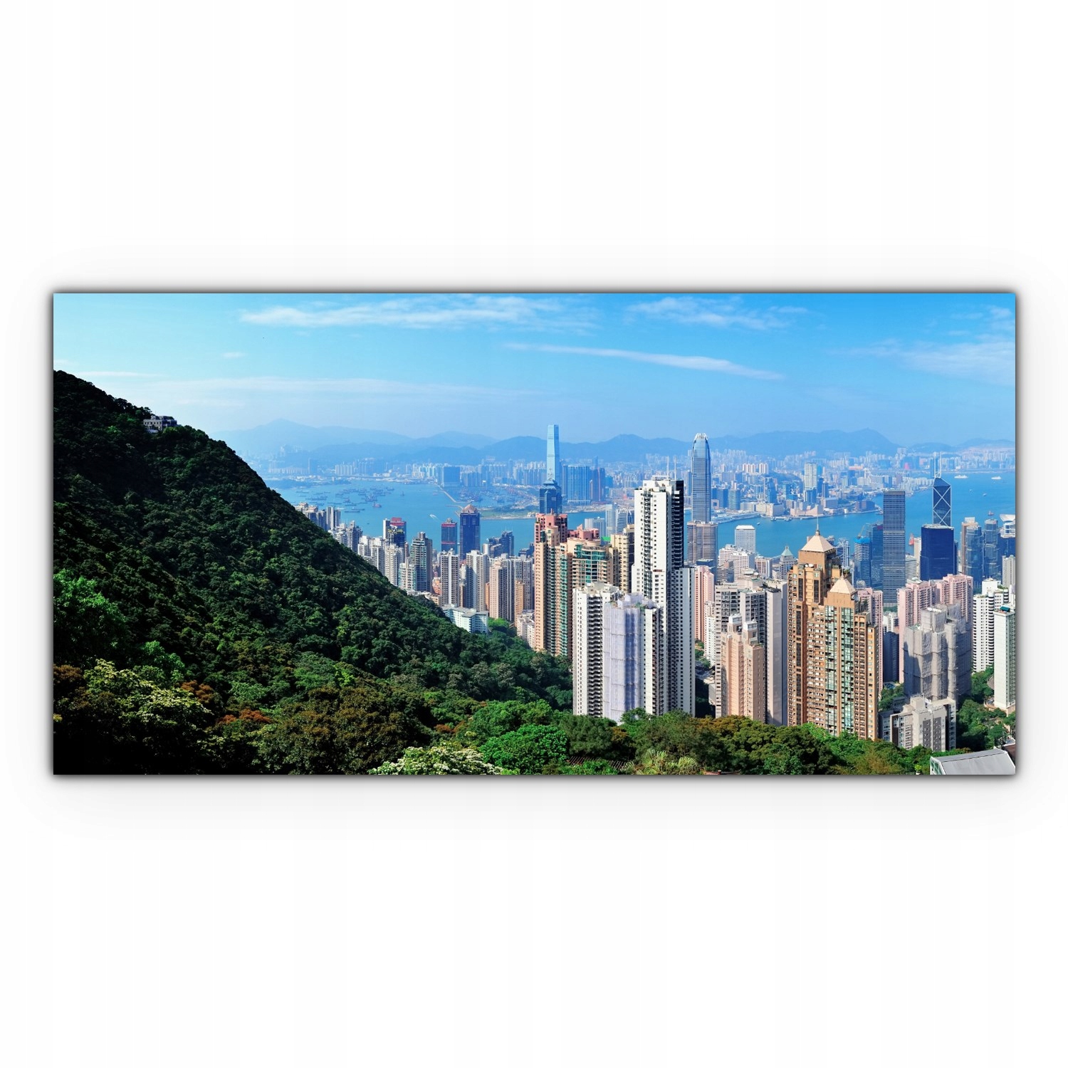 

foto-obraz na płótnie 100x50 Hong Kong Góry Miasto