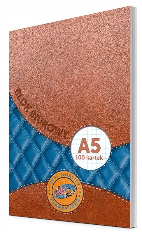 BLOK BIUROWY, A5, W KRATKĘ, 100 KART. PASTELLO