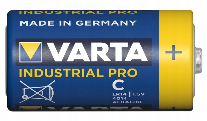 10x LR14 BATERIE VARTA INDUSTRIAL R14 C BATERIA 06-2032 Made in GERMANY Technologia wykonania alkaliczna