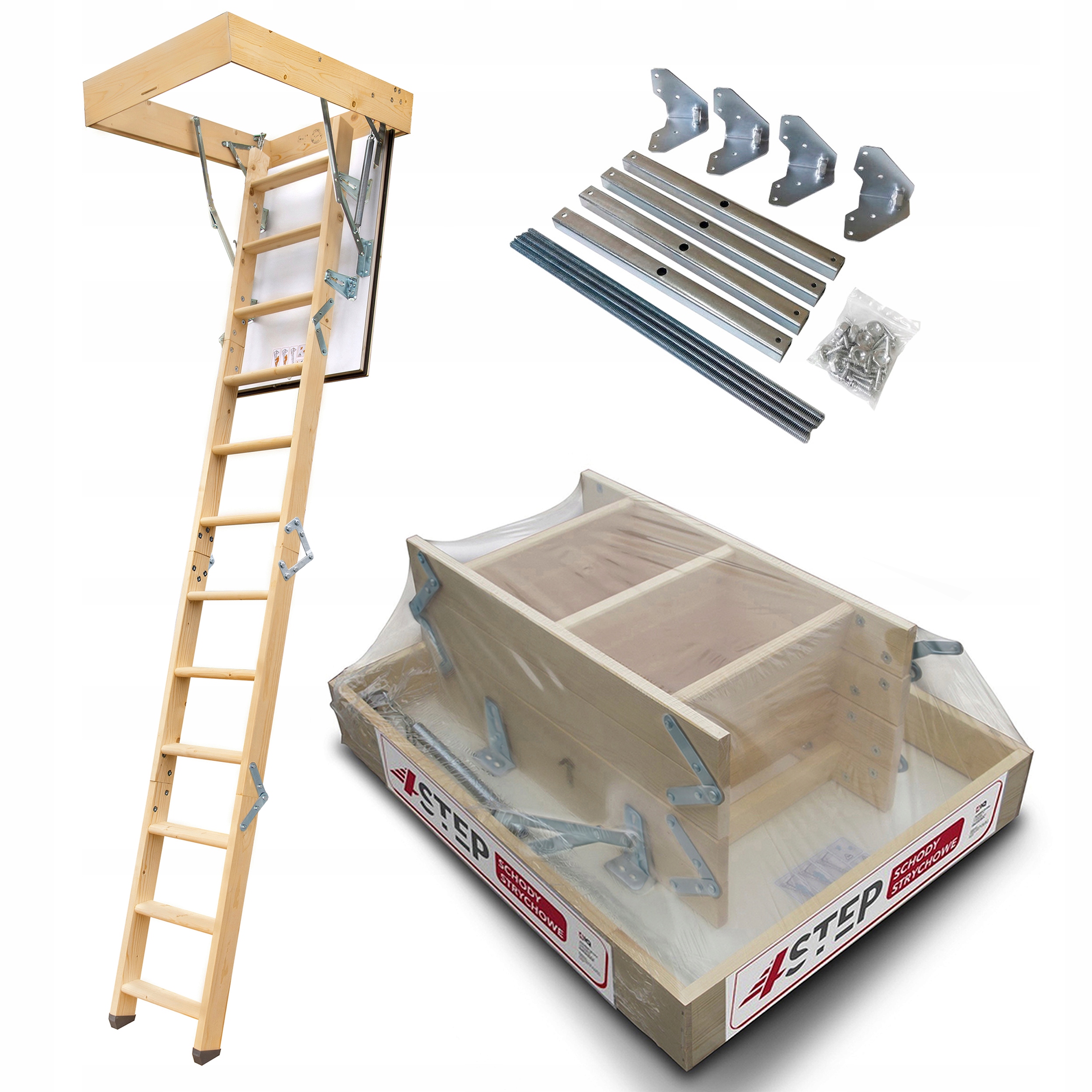 Půdní schody Výlez Greenline 90x60 35 mm 1,05 W/m2K Montážní sada