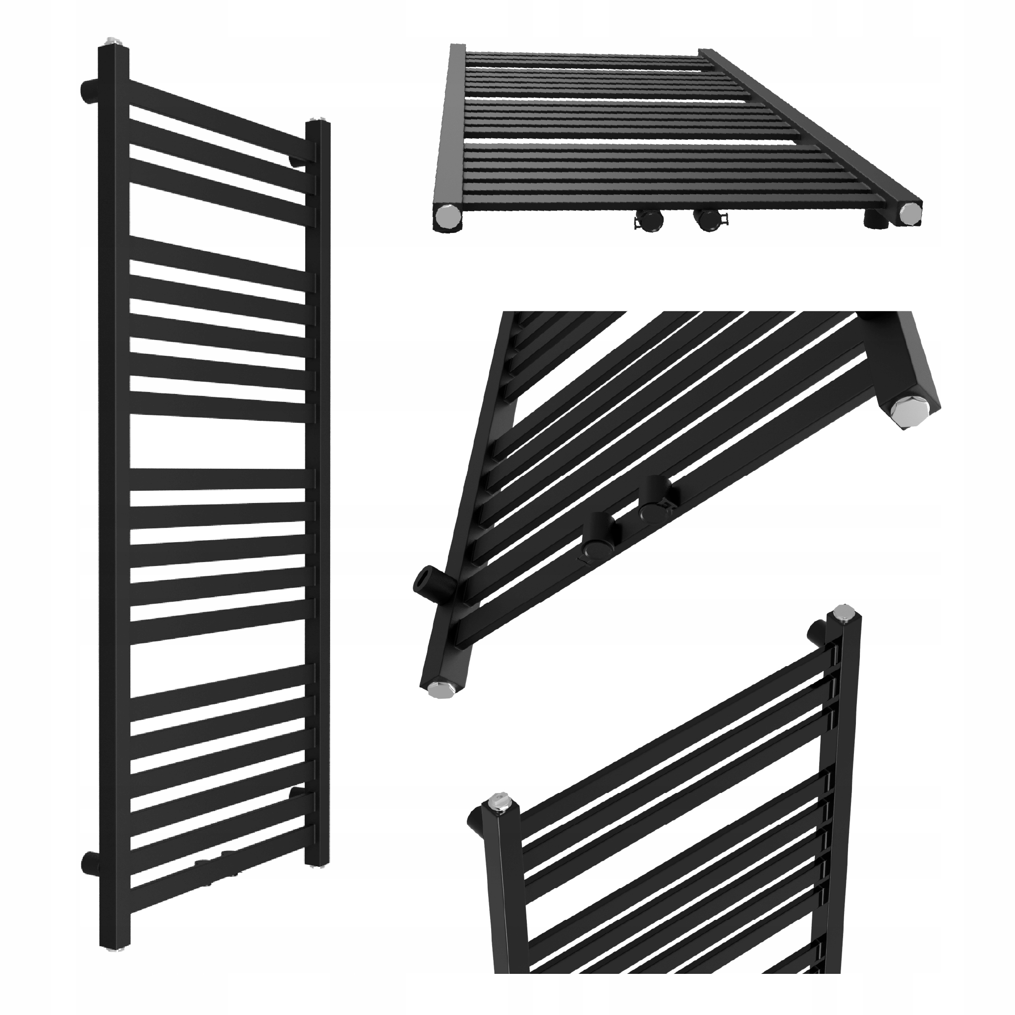 Koupelnový radiátor Royal-middle 1550x530 Černý S