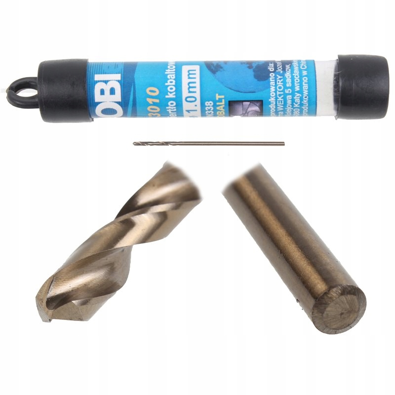 

Wiertło do metalu Kobaltowe HSS-Co 5% 1.0mm