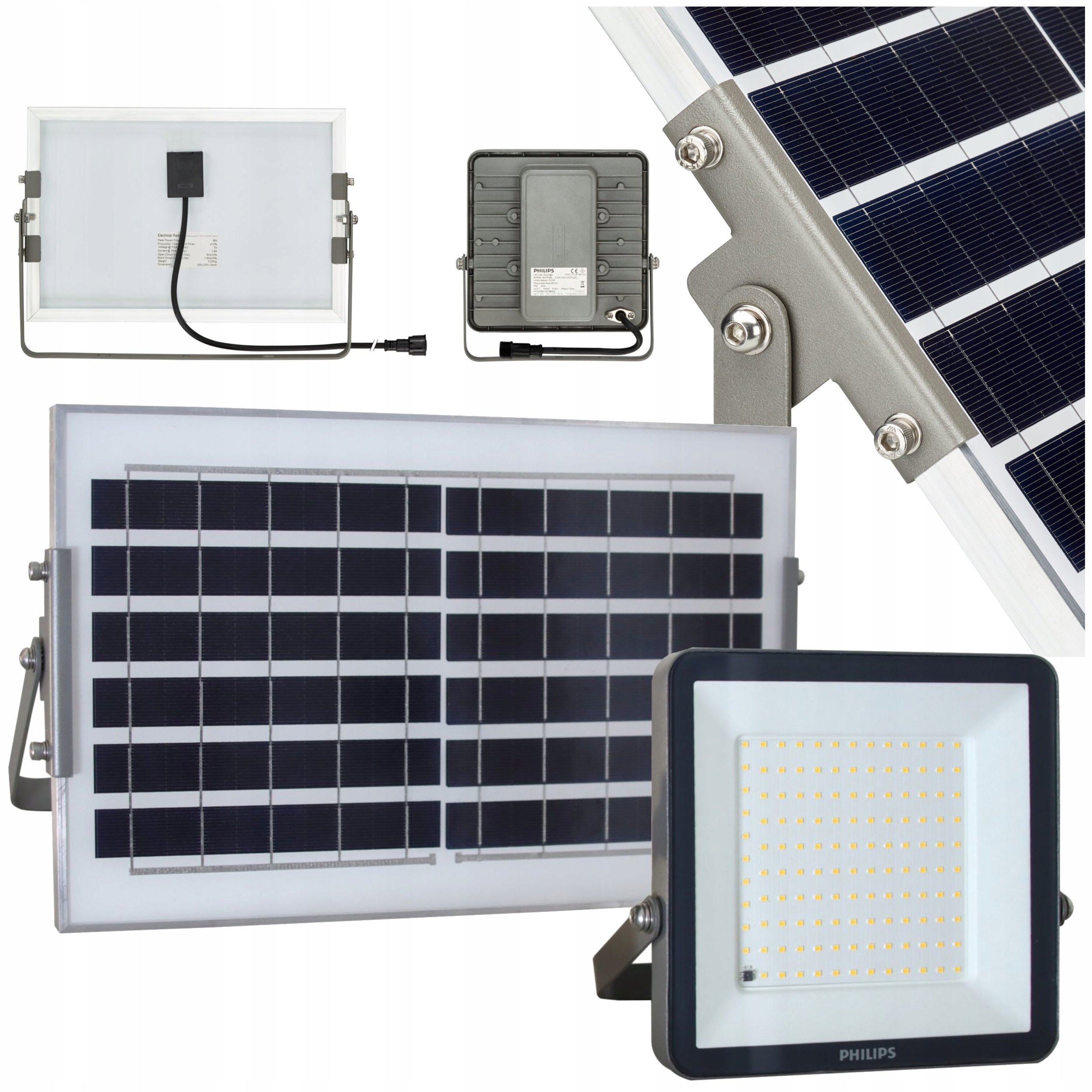 Solárna Led lampa Philips s snímačom súmraku Uličná Diaľkový Ovládač 6,5W 4000K