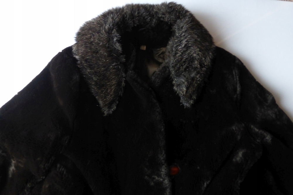 FUTRO FUTERKO KOŻUCH PŁASZCZYK JOLIPEL XL XXL 44 Rękaw długi rękaw