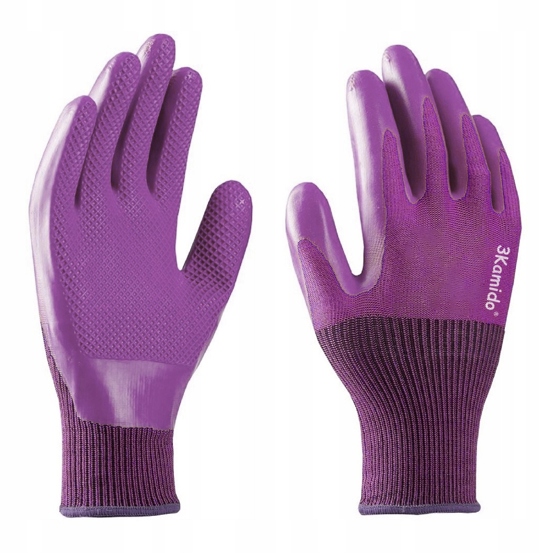 Zahradní rukavice 3Kamido Garden Touch latexové odolné 7-S 24 párů