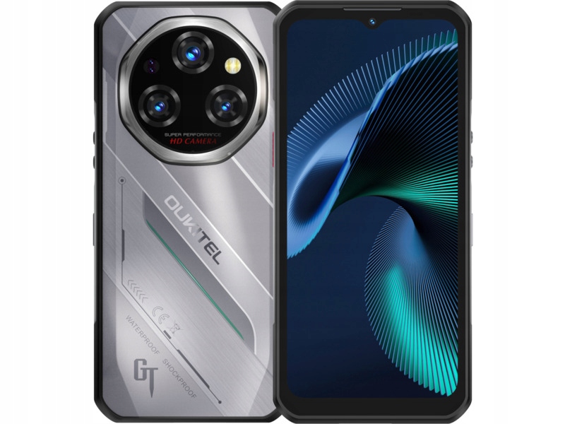 Smartfon Oukitel WP62 5G 8/256GB 6.6" 120Hz Srebrny