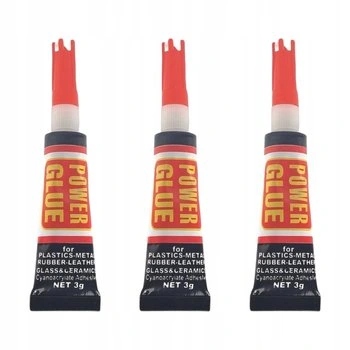 Klej Power Glue Szybki Extra Mocny Strong Uniwersalny Zestaw 3 szt