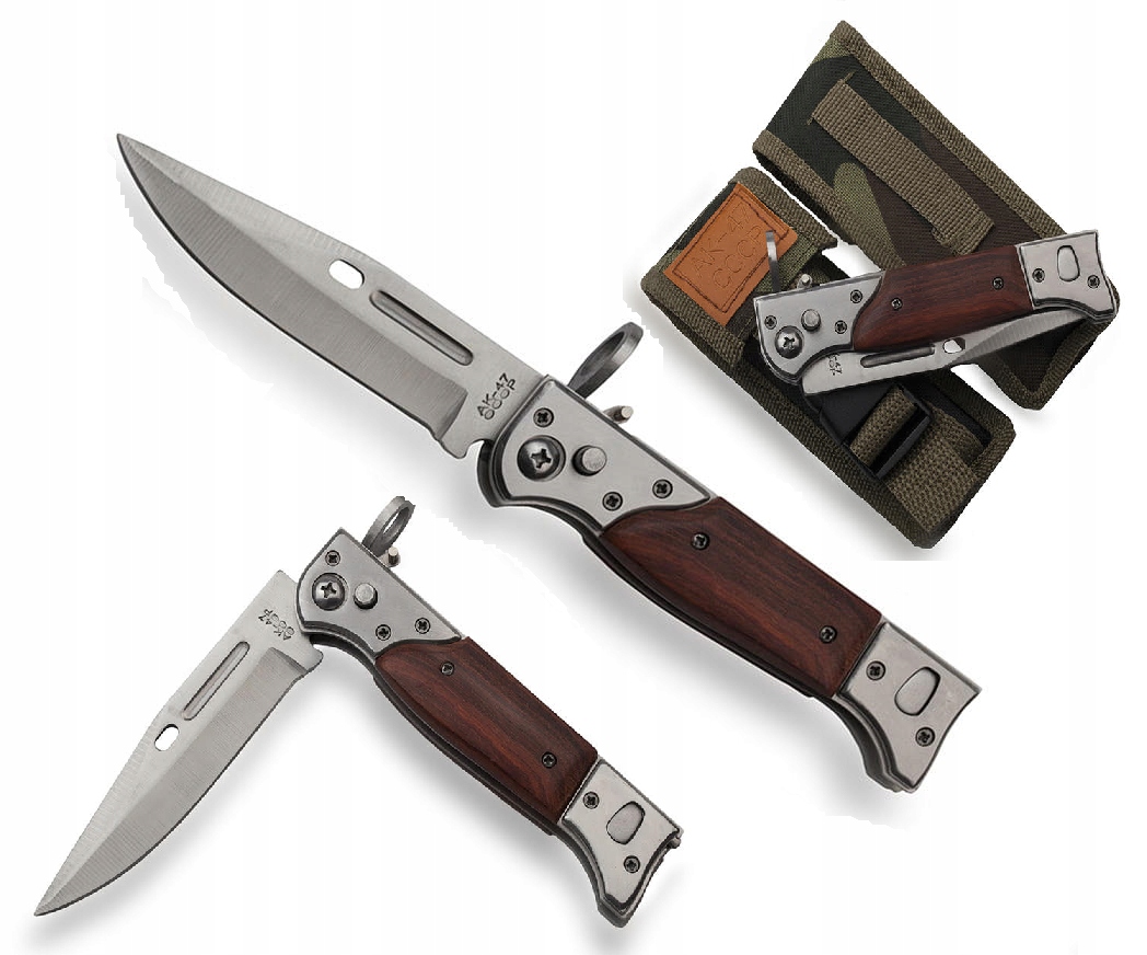 

Nóż składany taktyczny bagnet sprężynowy AK-47