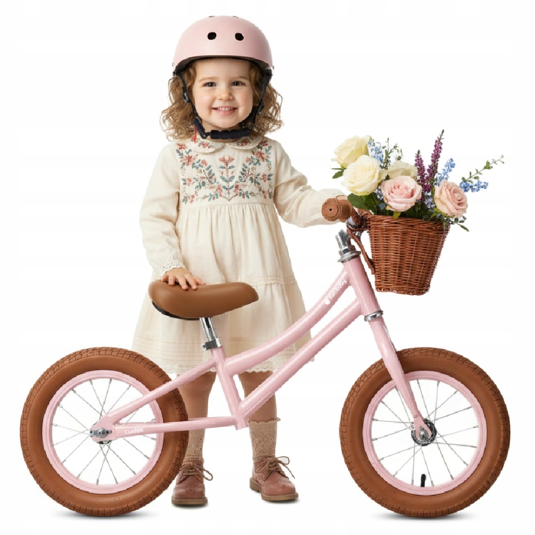 Rowerek biegowy dla dzieci Rower Koszyk Lekki 3,9 Retro pompowane Classic