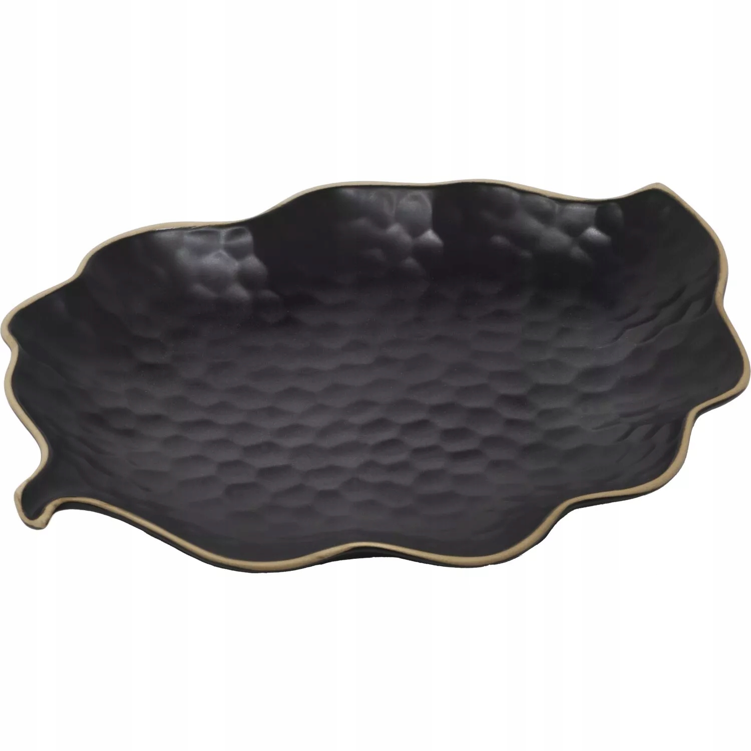 Tanier plytký v tvare listu Le Coq Kypseli 34,5x26,5 cm, čierny 8 ks
