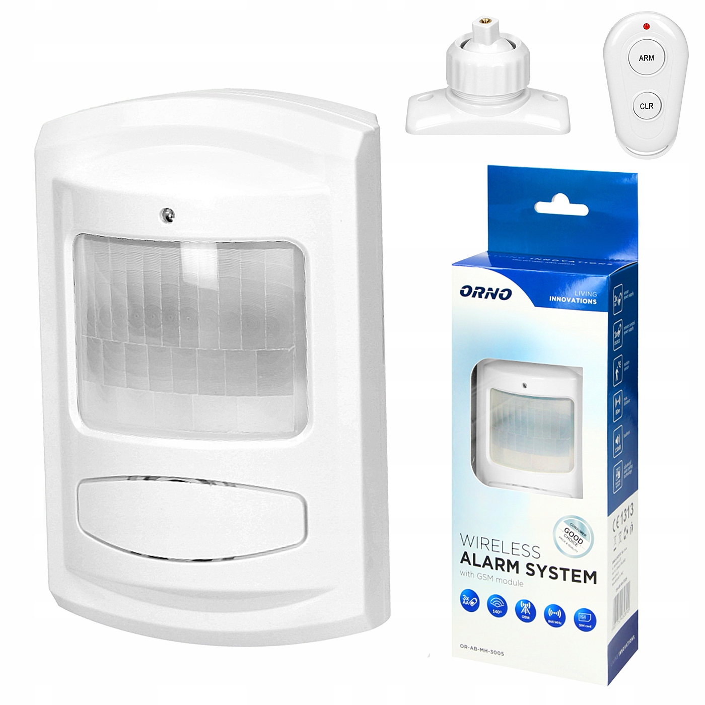 

System Alarmowy Gsm Alarm Bezprzewodowy Orno 130dB