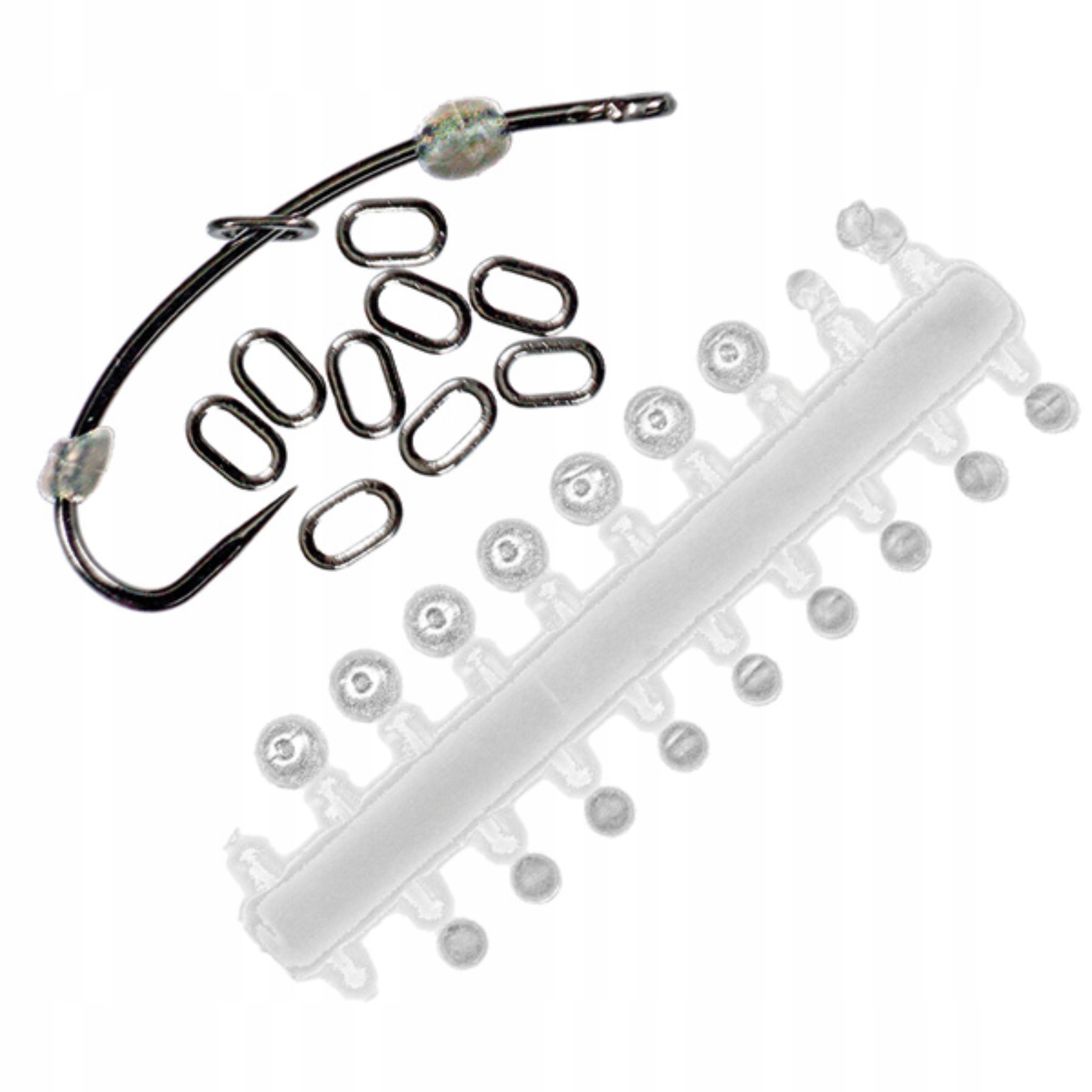 3x Stopery Kółka Wędkarskie Karpiowe Zestaw Bead And Ring Kit Carp'R'Us