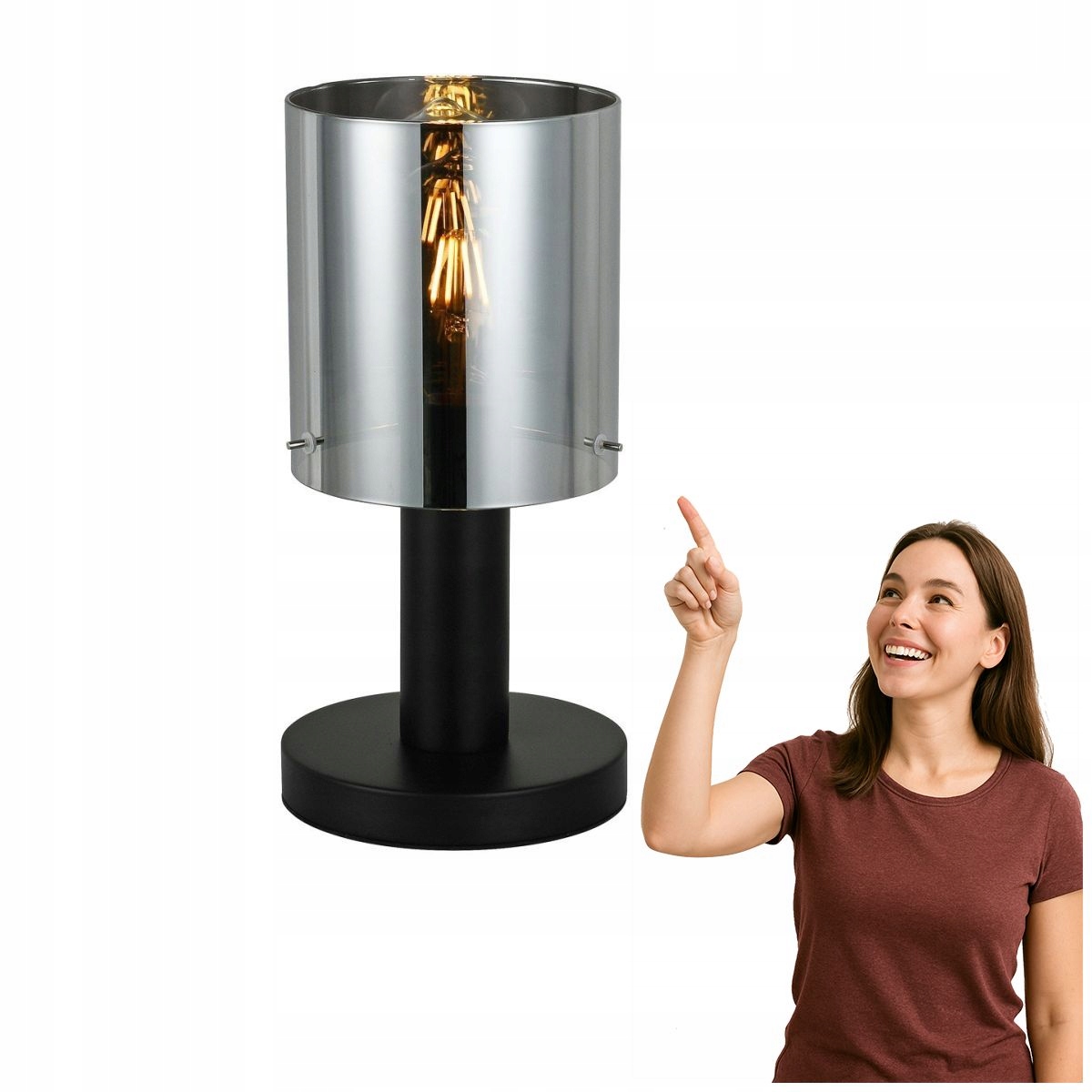 Moderná stolová lampa Sardo do obývačky a spálne Italux