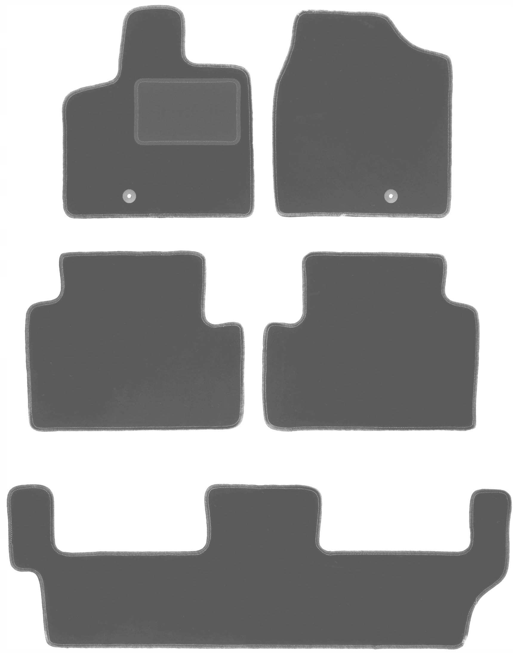 Grafitové autokoberce pre: Volkswagen Routan 7 osôb (2008-2015)