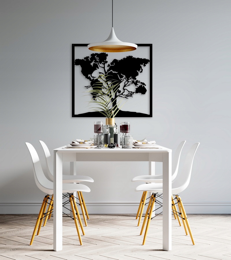 Obraz ażurowy Dekoracja ścienna Panel Drzewo Mapa Kod producenta OA-33M