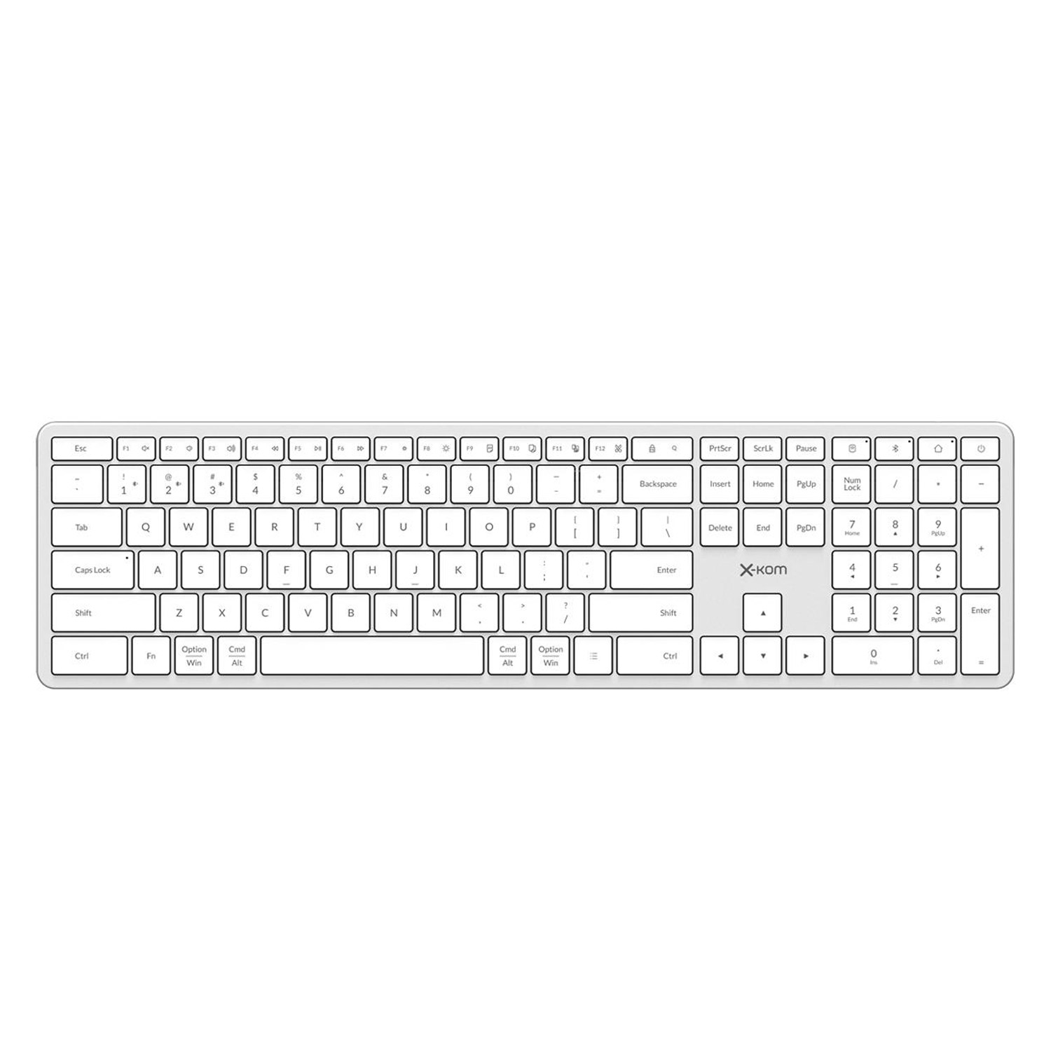 

Klawiatura membranowa x-kom Alu Keys White