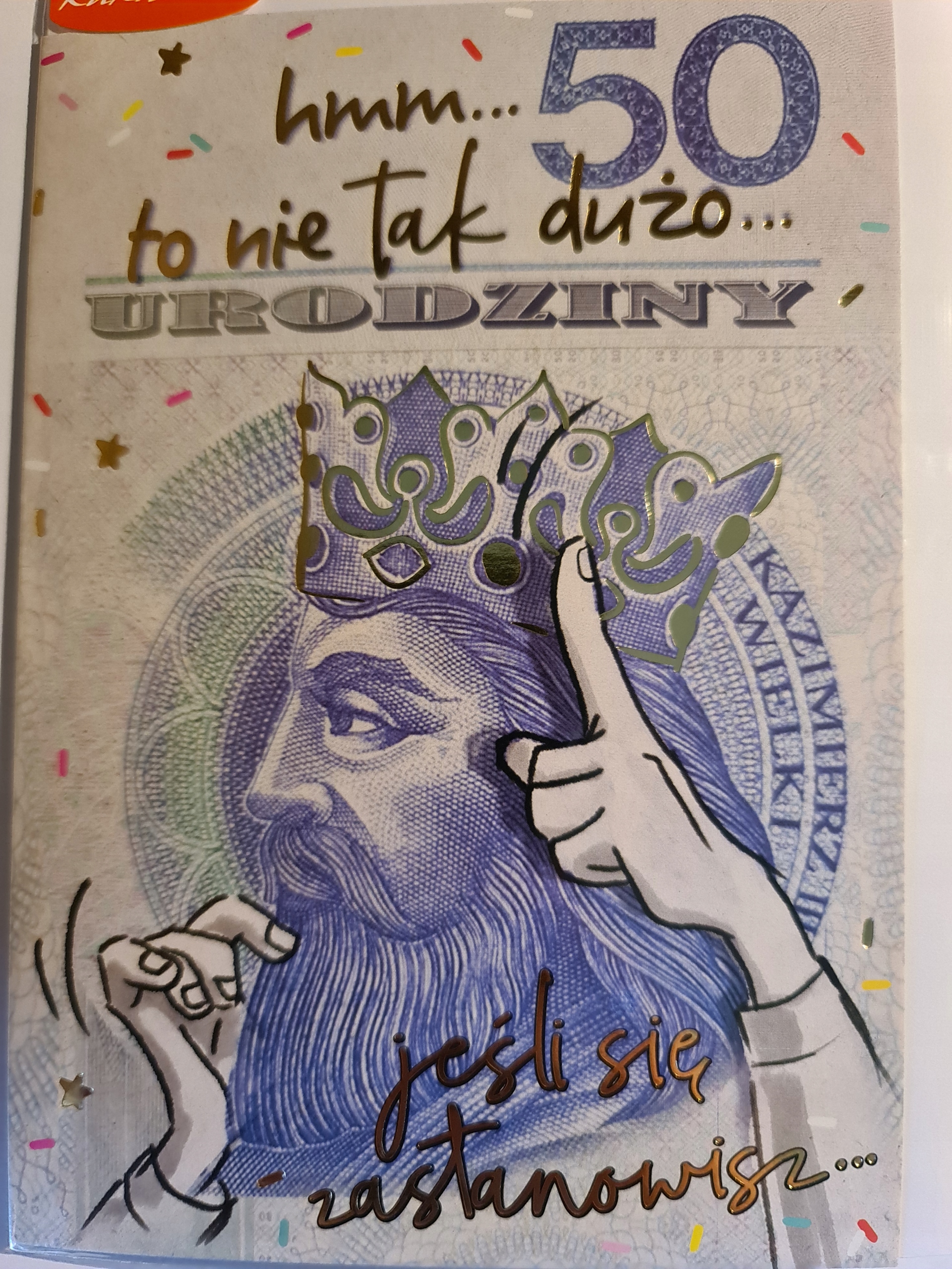 

kartka urodzinowa na 50 lat