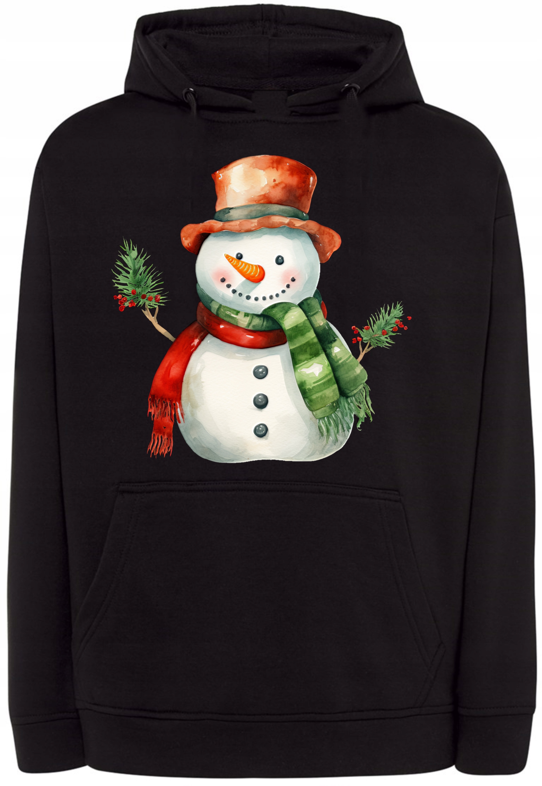 Vánoční Mikina s kapucí Dárek Sněhulák vel. L