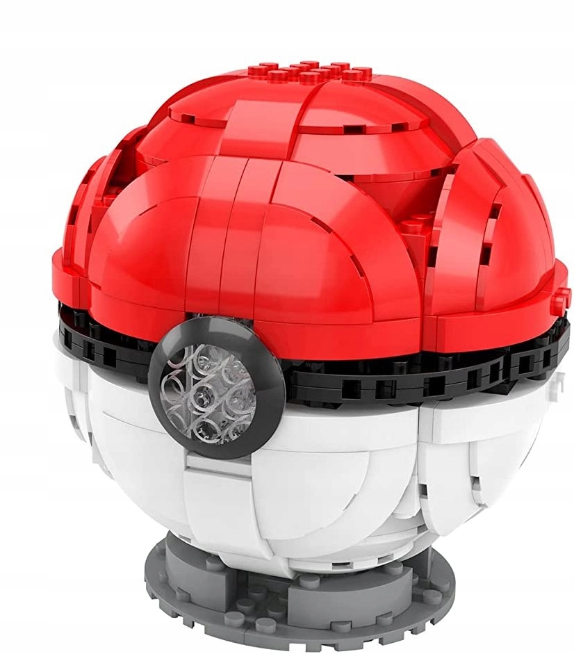 KLOCKI POKEMON PODŚWIETLANY POKEBALL 303 ELEMENTY Marka Mattel