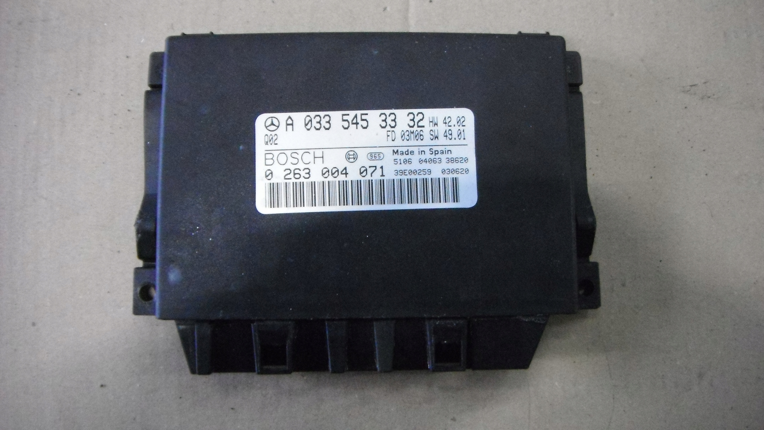 MERCEDES S W220 MODUŁ STEROWNIK PDC 0335453332