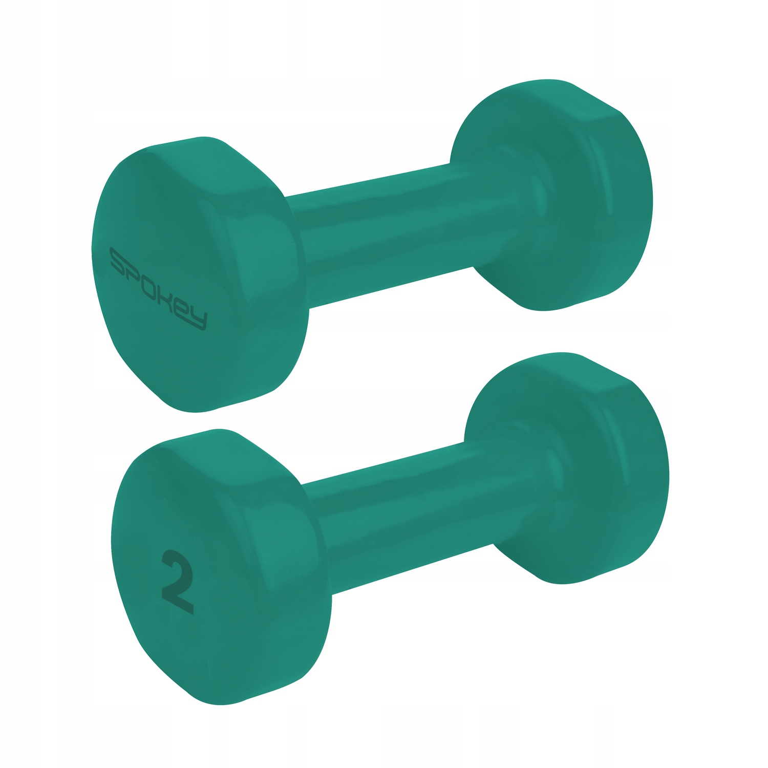 Hantle winylowe żeliwne zestaw do ćwiczeń Spokey Shape 2x 2 kg Spokey