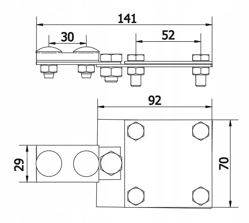 Złącze odgromowe kontrolne do 40mm ocynk AH Hardt AH03031 Rodzaj inne