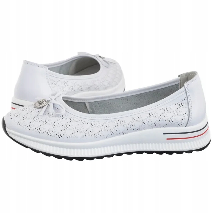 Polobotky Kožené Dámské Filippo Bílé DP6718/25 White