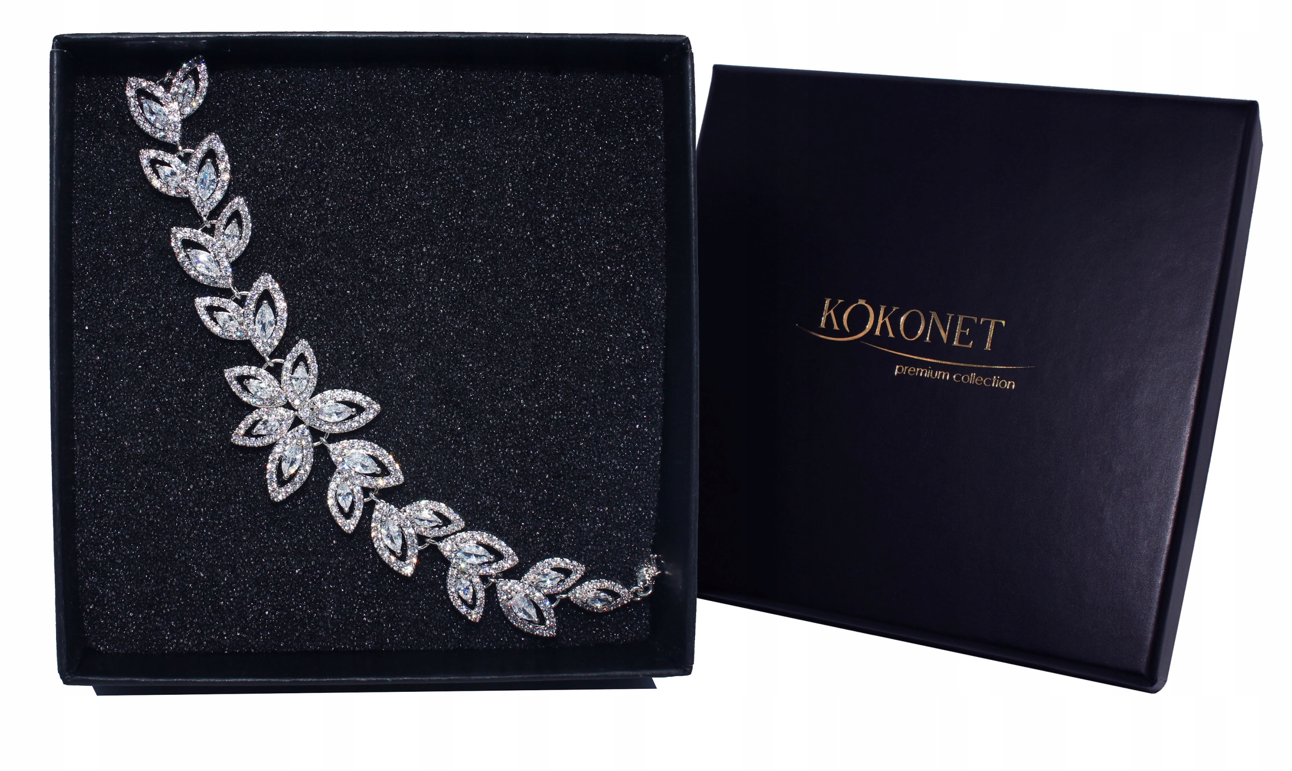 Svatební Náramek Stříbrný jemný Květiny krásný na svatba svatební hostina