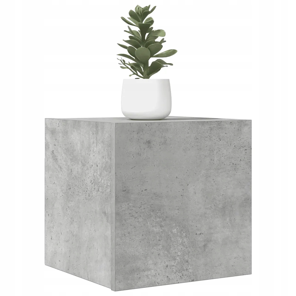 Petrashop Nástěnné Tv skříňky 2 ks betonově šedé 30,5x30x30 cm Šedá 804494