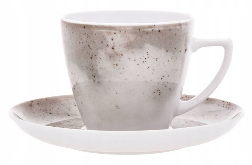 LUBIANA BOSS GALAKTYKA dek. 7560B SIWY SZARY FILIŻANKA 350 ML + SPODEK 17,5