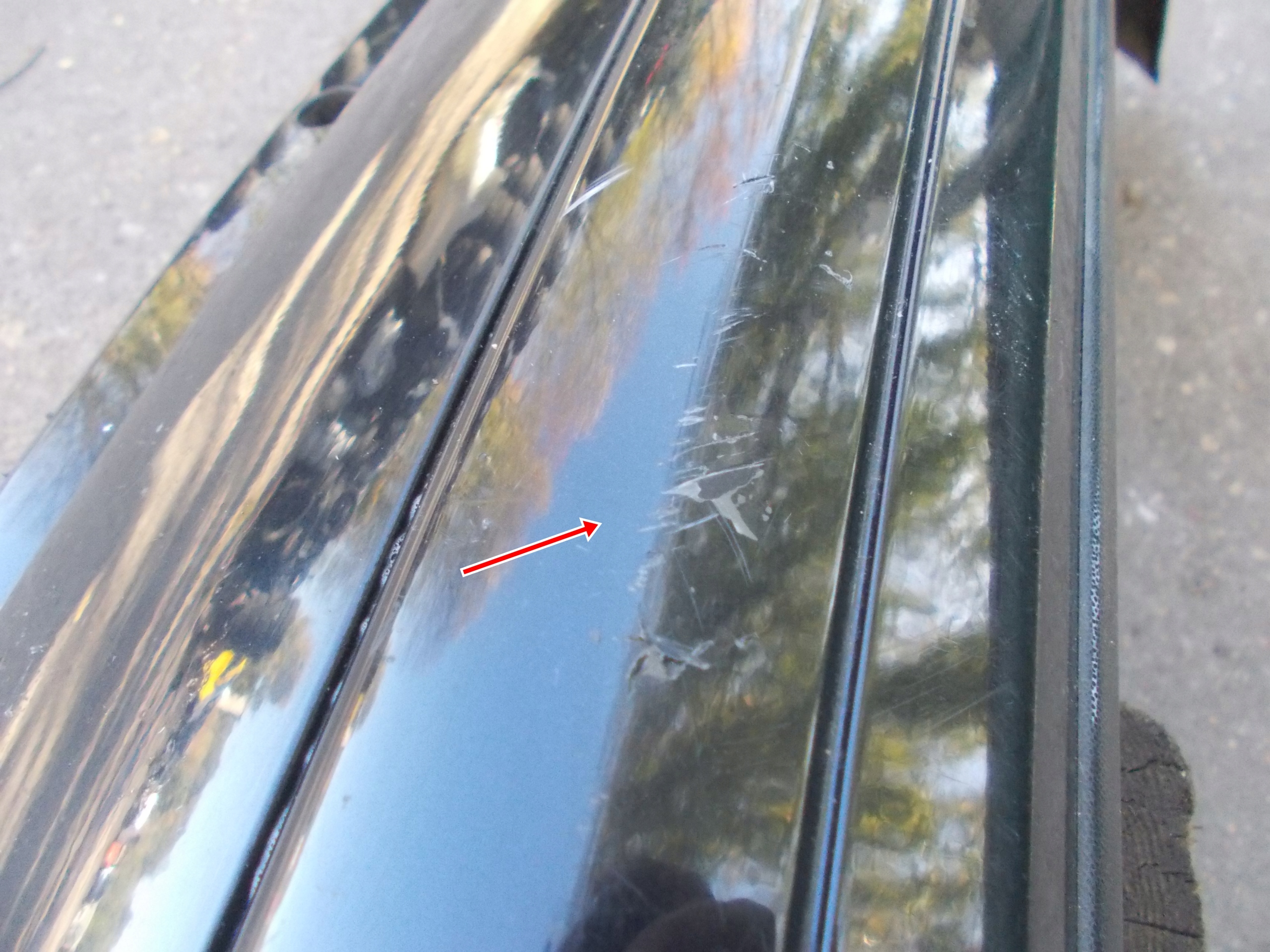 AUDI A3 8P bumper rear part below PDC