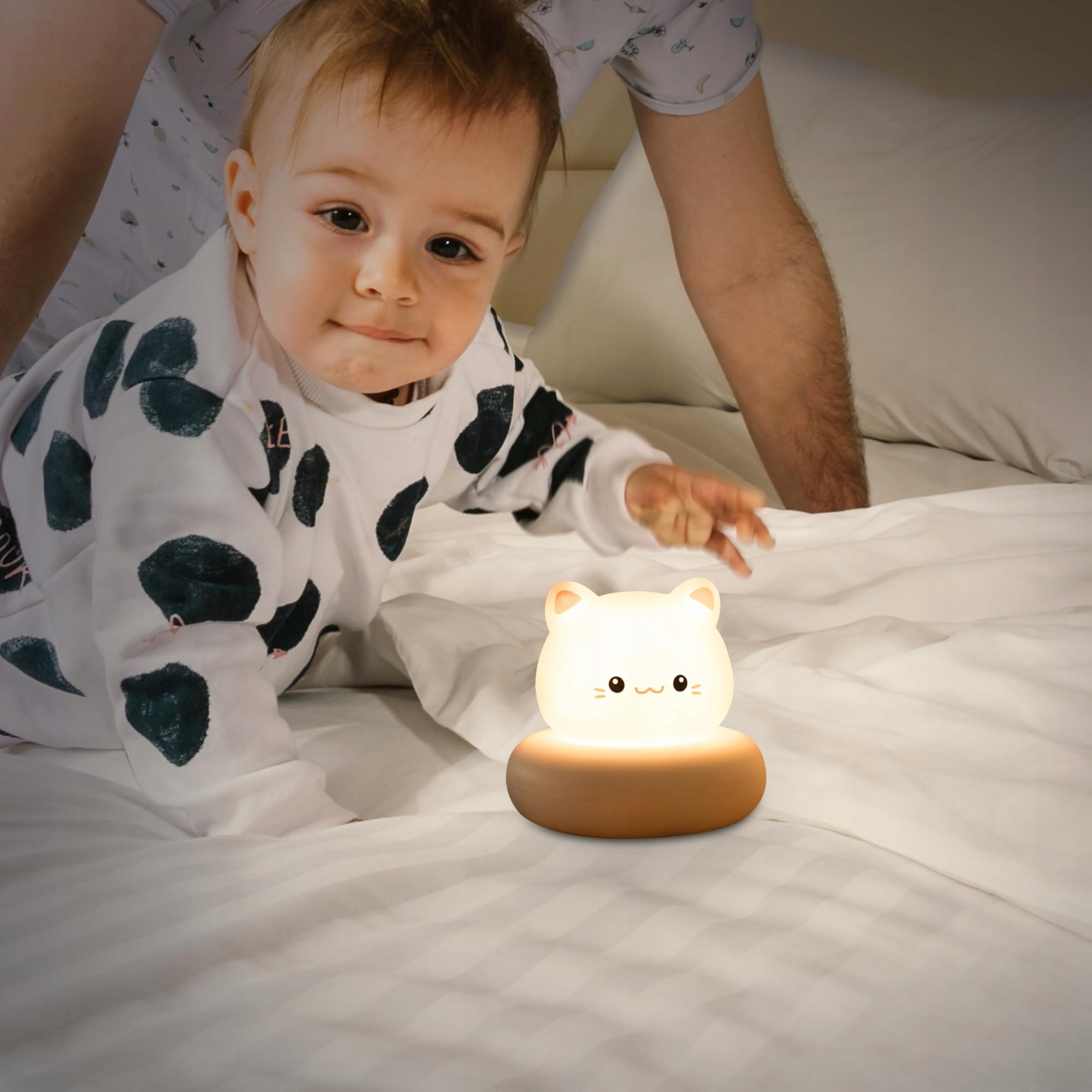 ANNMORE Lampka Nocna Dla Dzieci Kot LED Przyjazna Dla Dziewczynek — miniatura 6