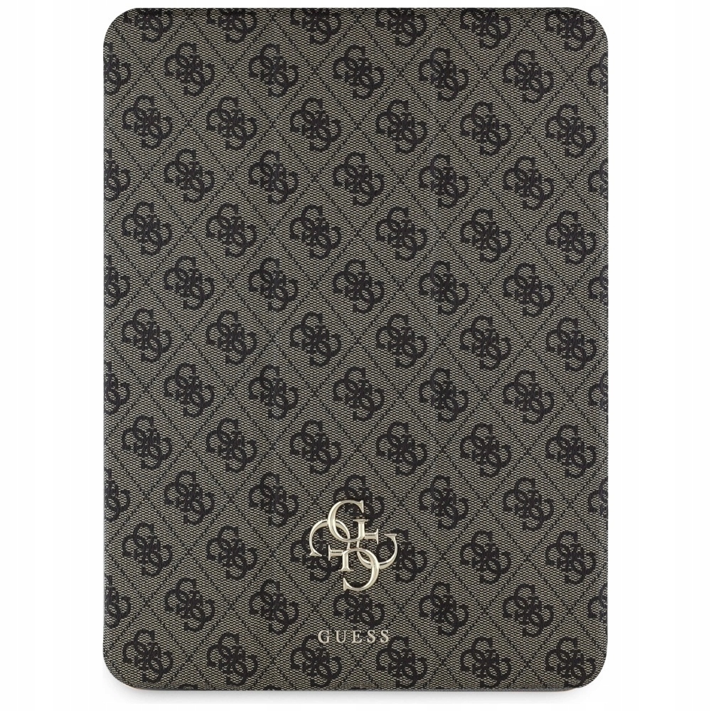 Pouzdro Guess Magnetic 4G Big Logo pro iPad Air 13" 2024 hnědé
