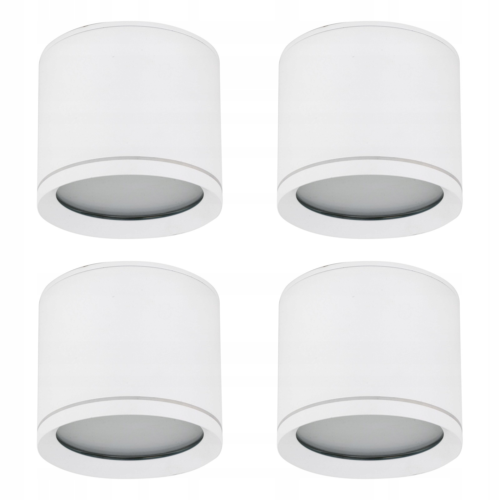 Tk Lighting Sada 4 x Spot Vivo nástěnné svítidlo Bílý Halogenový kov