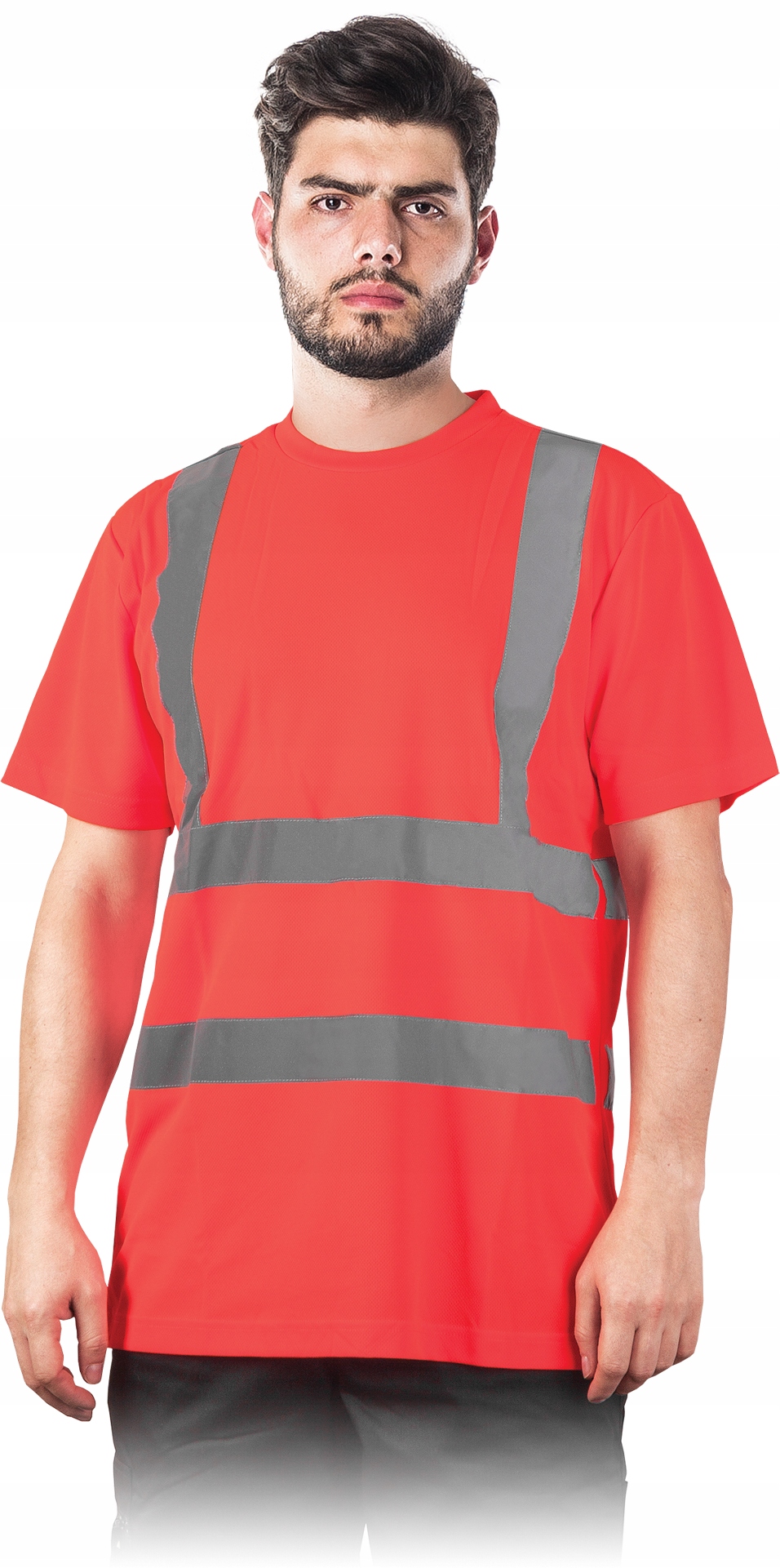 KOSZULKA OSTRZEGAWCZA ODBLASKOWA ROBOCZA REIS