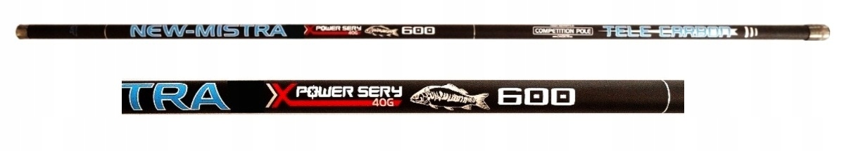 Wędka Bat 6 m Akcja 10-40 g Carbon New-mistra Lekka Mocna Włókno Węglowe