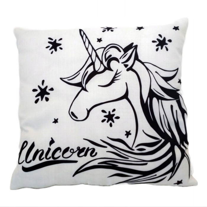 POSZEWKA DEKORACYJNA 45x45 Jednorożec UNICORN W4