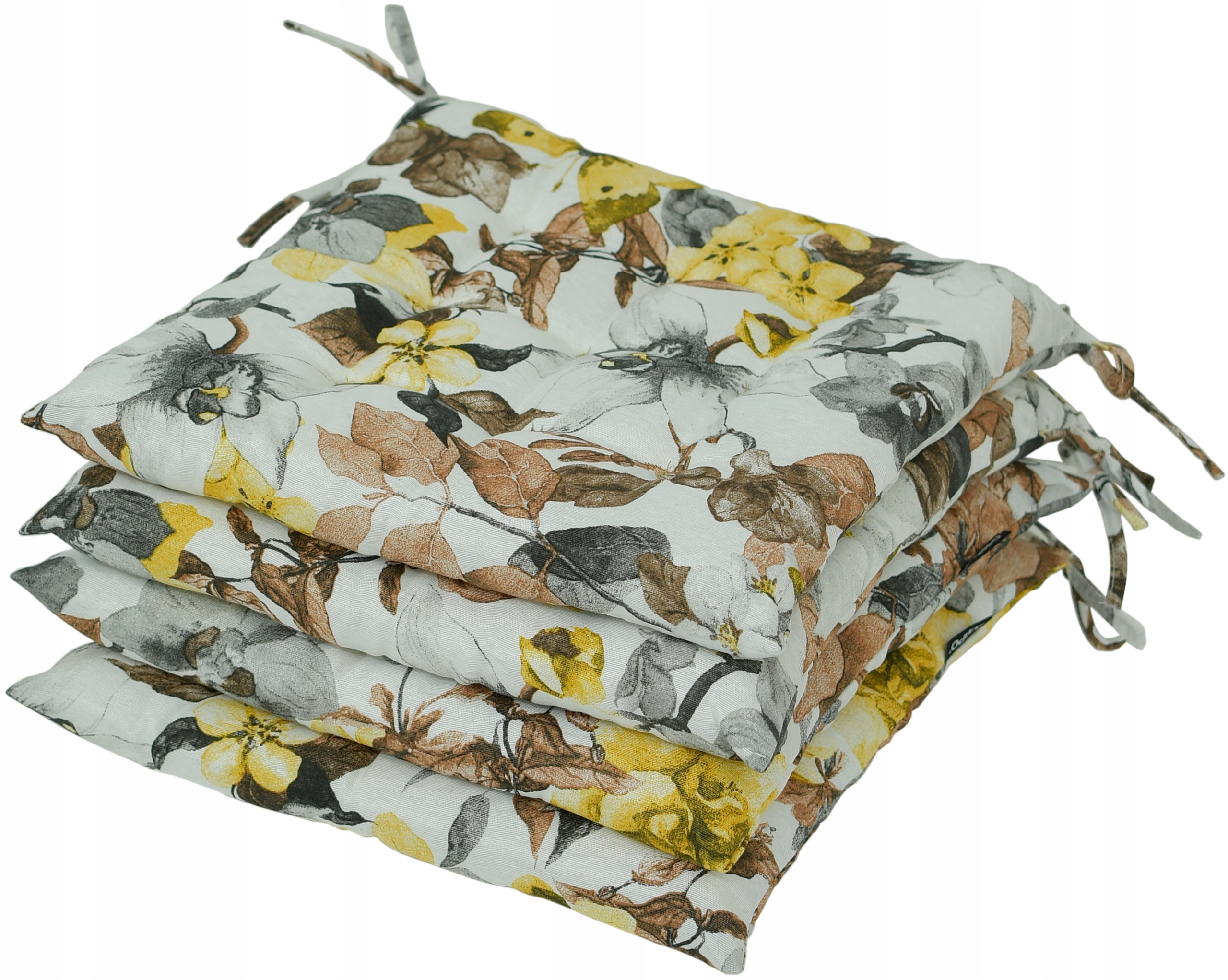 Sada Polštářů Na Křeslo 35x35 s vázáním, 4 ks