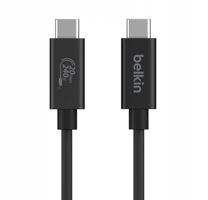 Belkin Kabel Usb-c 240W 20Gbps, 2 m czarny (INZ004BT2MBK)
