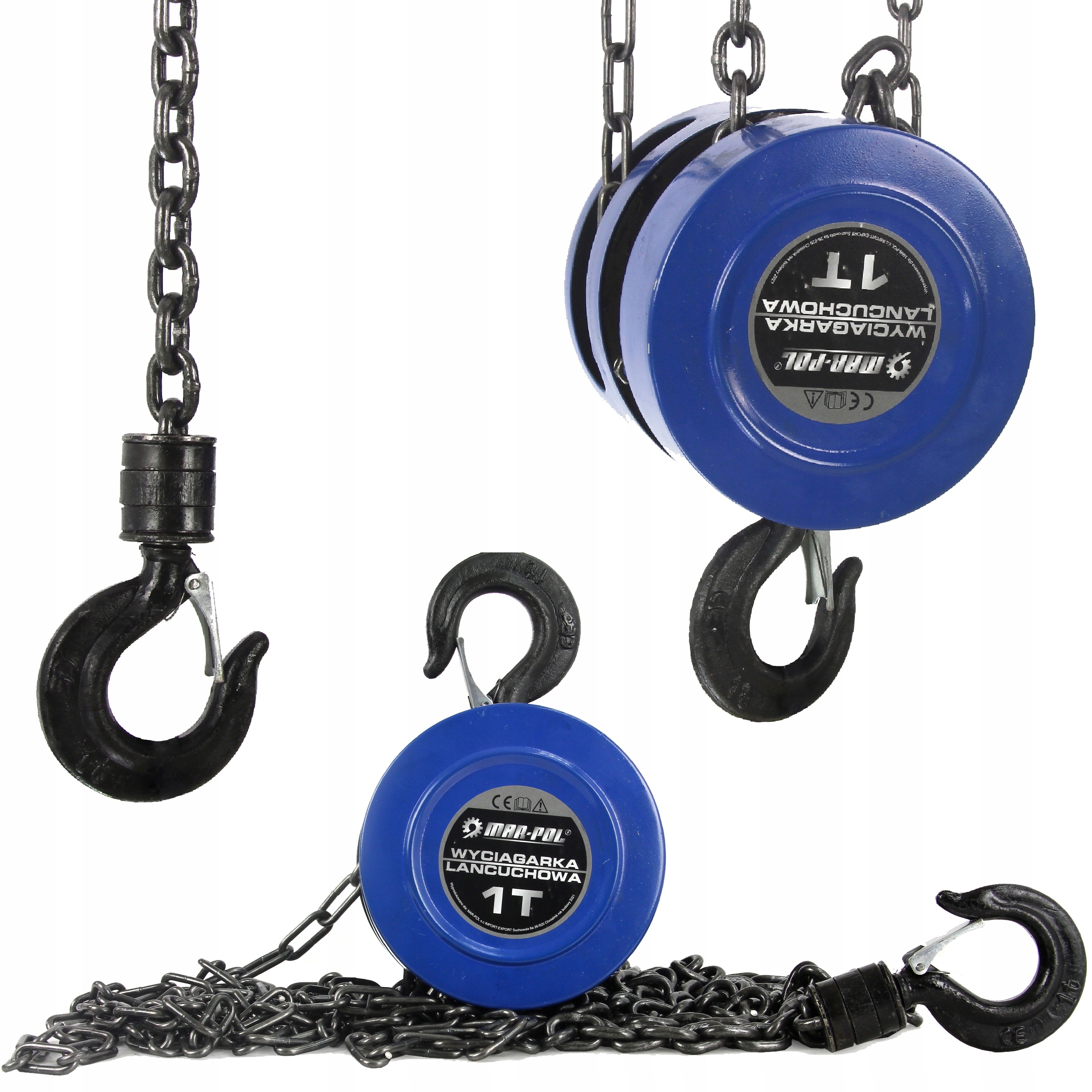 WCIĄGARKA WYCIĄGARKA ŁAŃCUCHOWA RĘCZNA 1T 1TONA Marka Mar-Pol