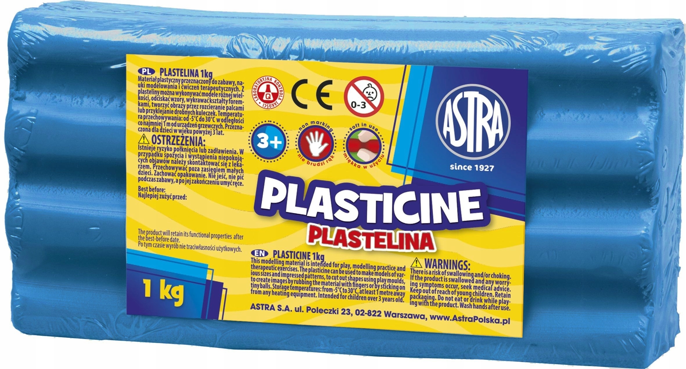 

Plastelina 1kg Astra Niebieska