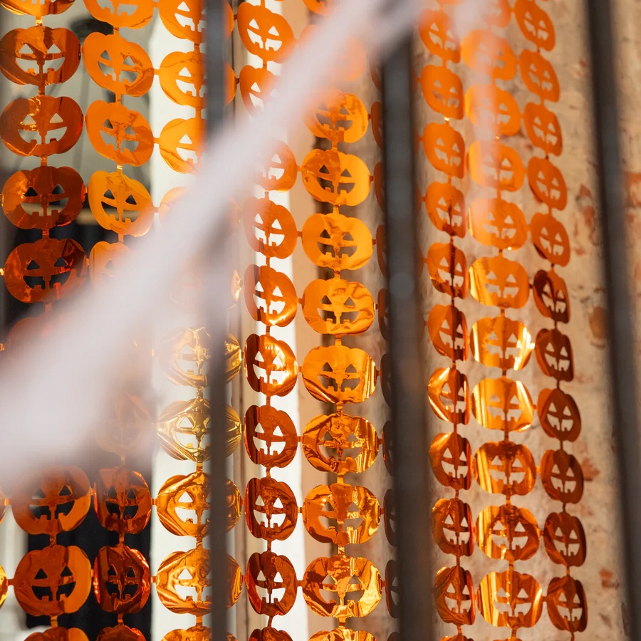 Kurtyna dekoracyjna pomarańczowa Dynie Dynia Halloween - 100x200cm EAN (GTIN) 5904610152652