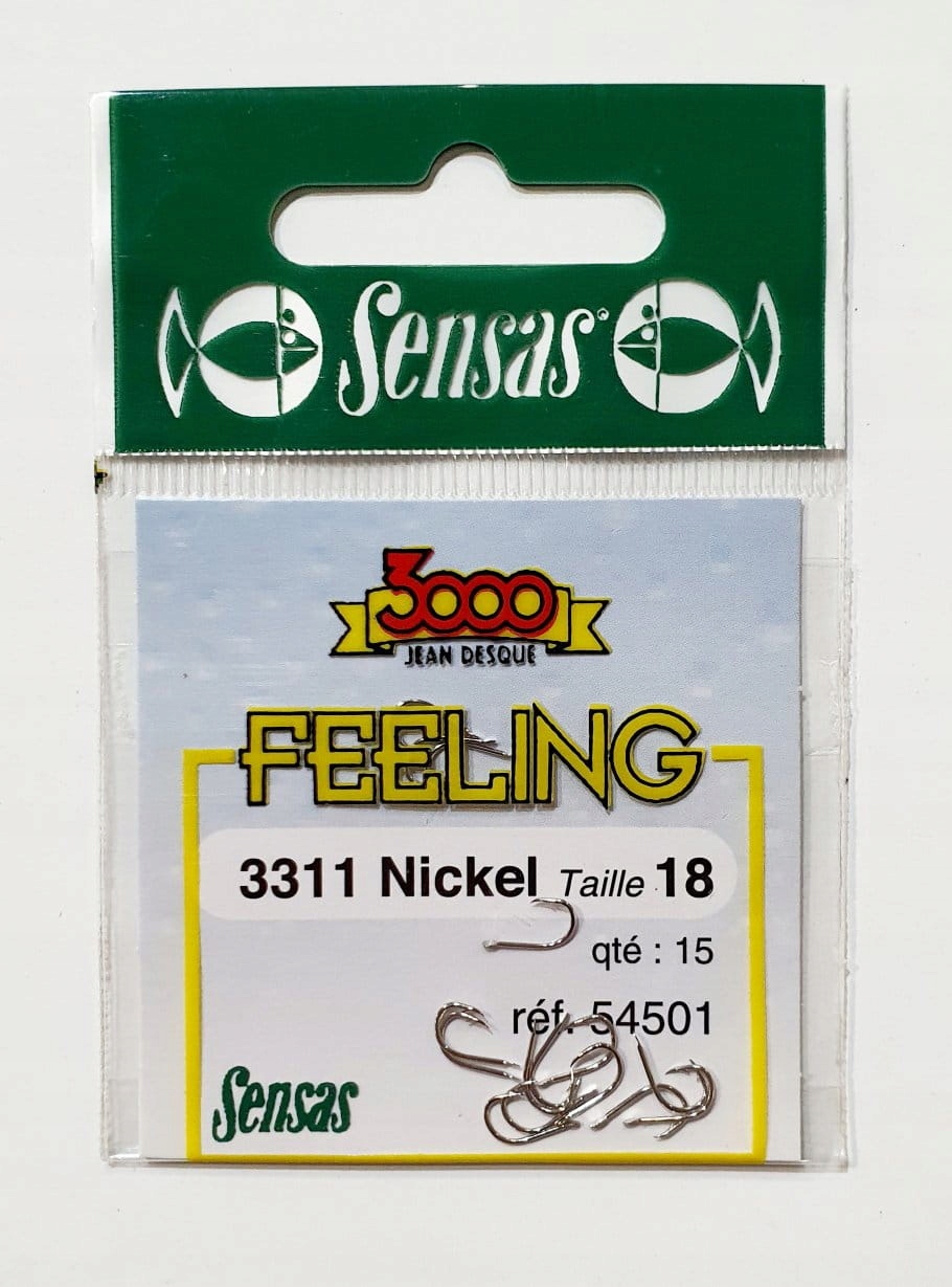 

Haczyki Sensas 3311 nr18 Feeling Nickel (opak. 15s
